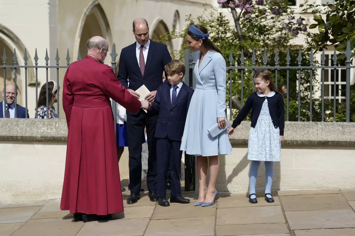 The British Royal Family Attend Easter Service