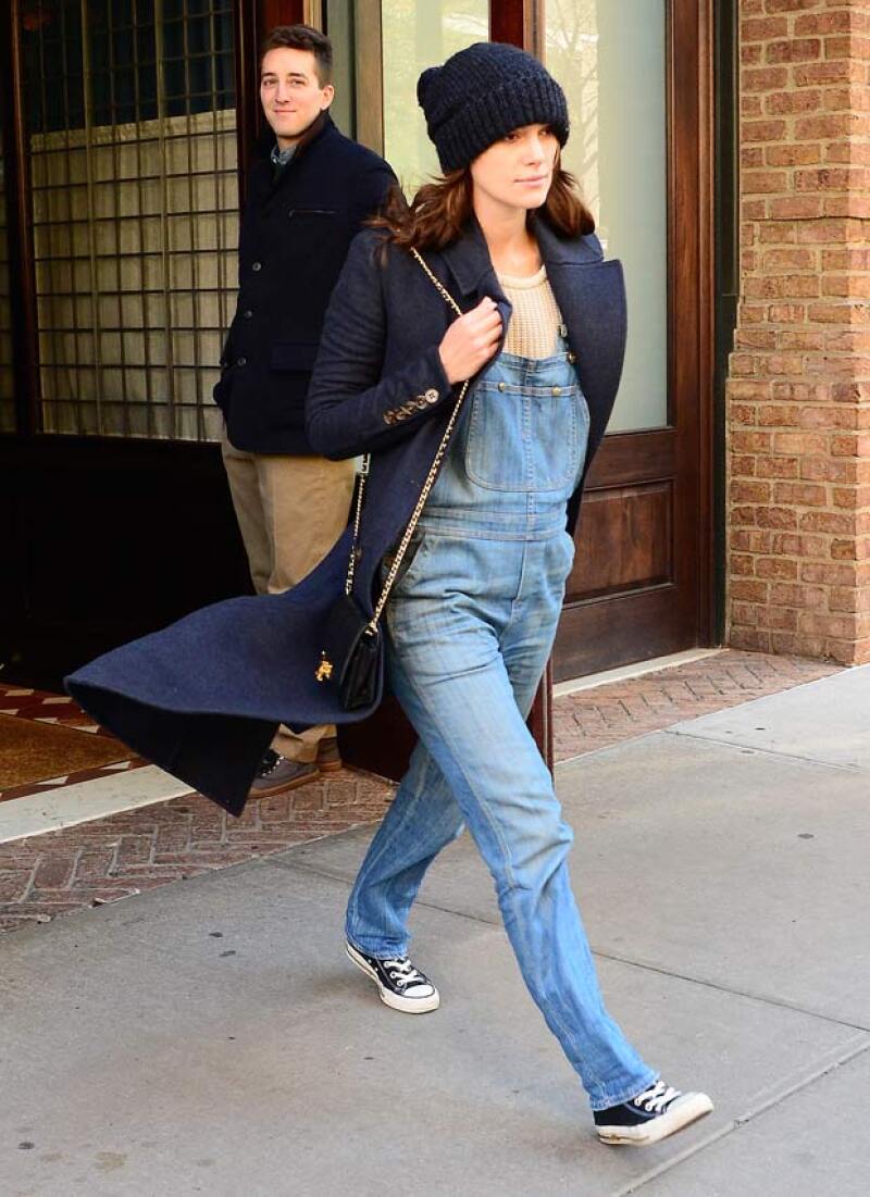 Entre las celebs británicas, Keira ha portado ropa de American Apparel.