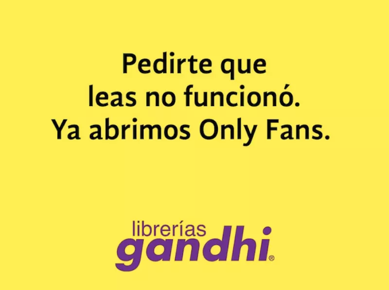 Publicidad de Gandhi