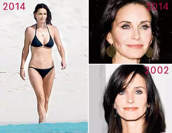 Courteney Cox. Edad 50 años.