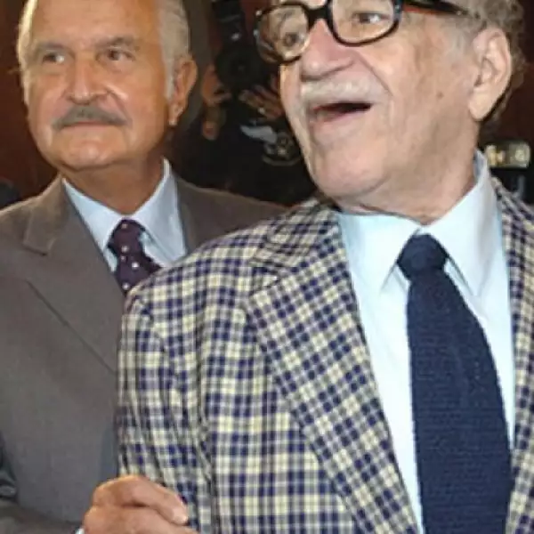 Gabriel García Márquez y Carlos Fuentes, dos grandes amigos.