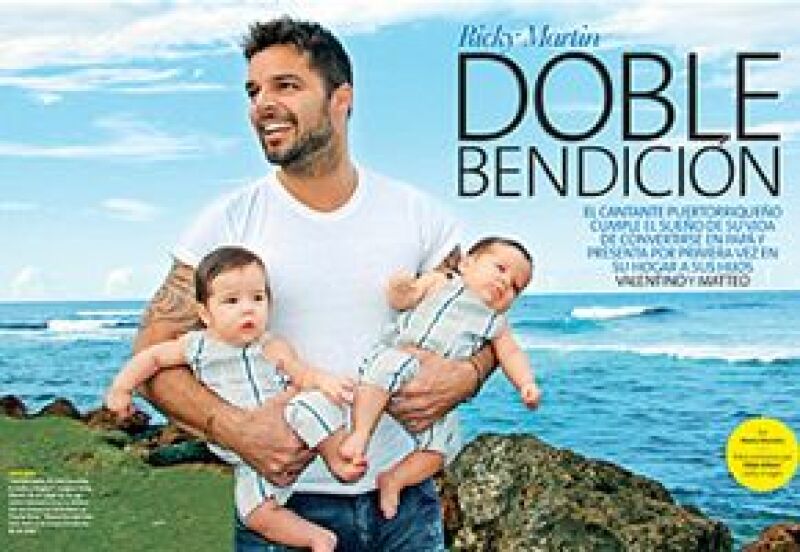El cantante puertorriqueño posó al lado de sus hijos, Valentino y Matteo, y la revista People en Español lo trae en exclusiva para su edición que sale a la venta a finales de diciembre.