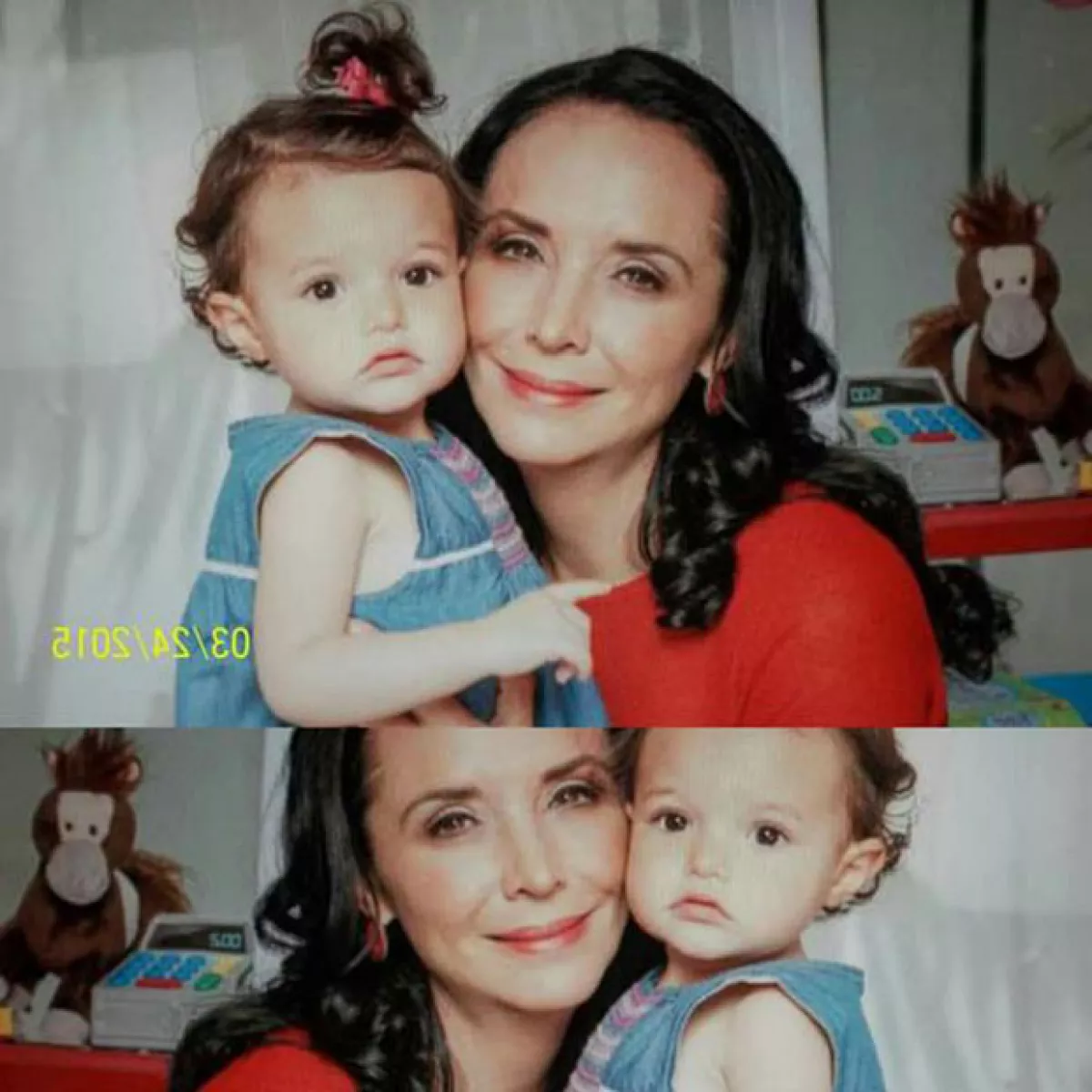 Varios de los fans de Mayra tuitearon en honor a Luciana con algunas fotografías de la pequeña y la actriz juntas.