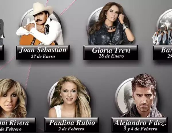 Poster de la feria de León, en donde sigue confirmado el concierto de la Chica Dorada.