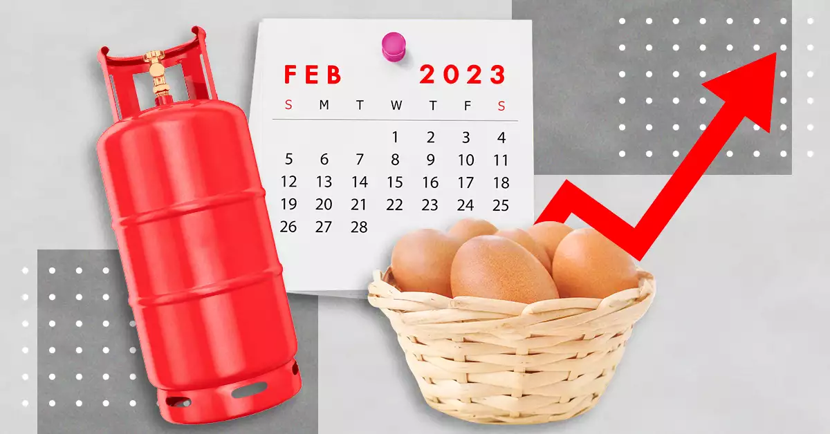 El huevo y el gas disparan la inflación en la primera quincena de febrero