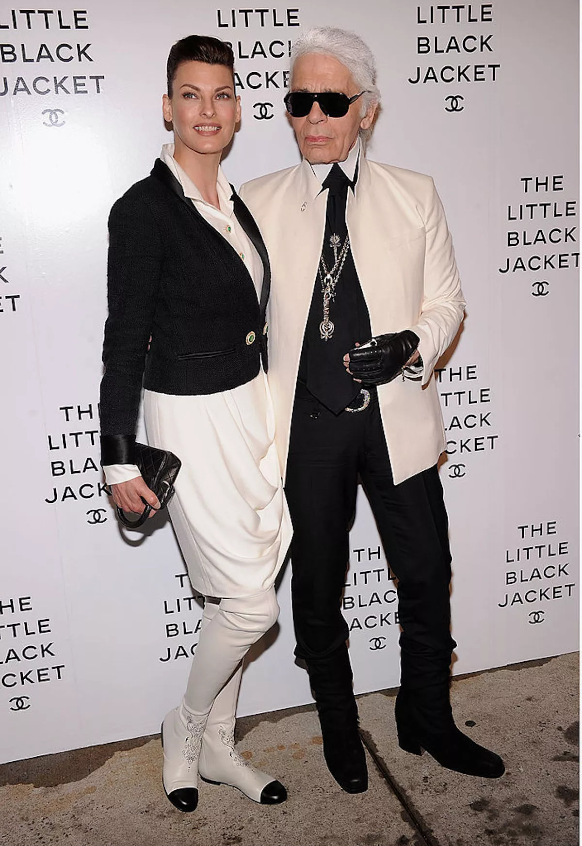 LindaEvaneglistaKarlLagerfeld