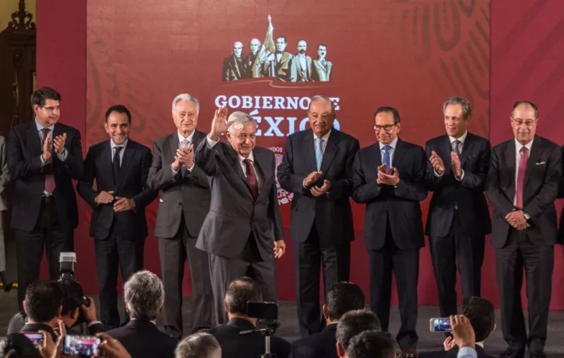 AMLO y empresarios