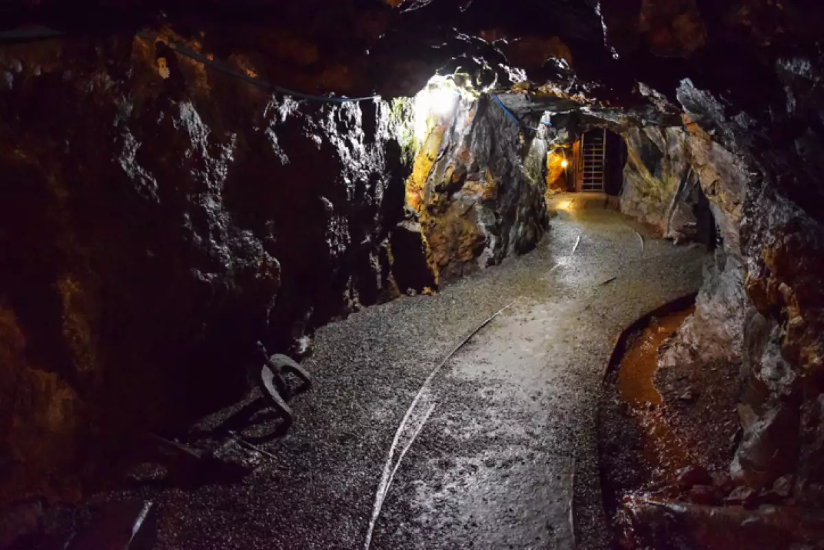 Mine Tunnel and Tracks