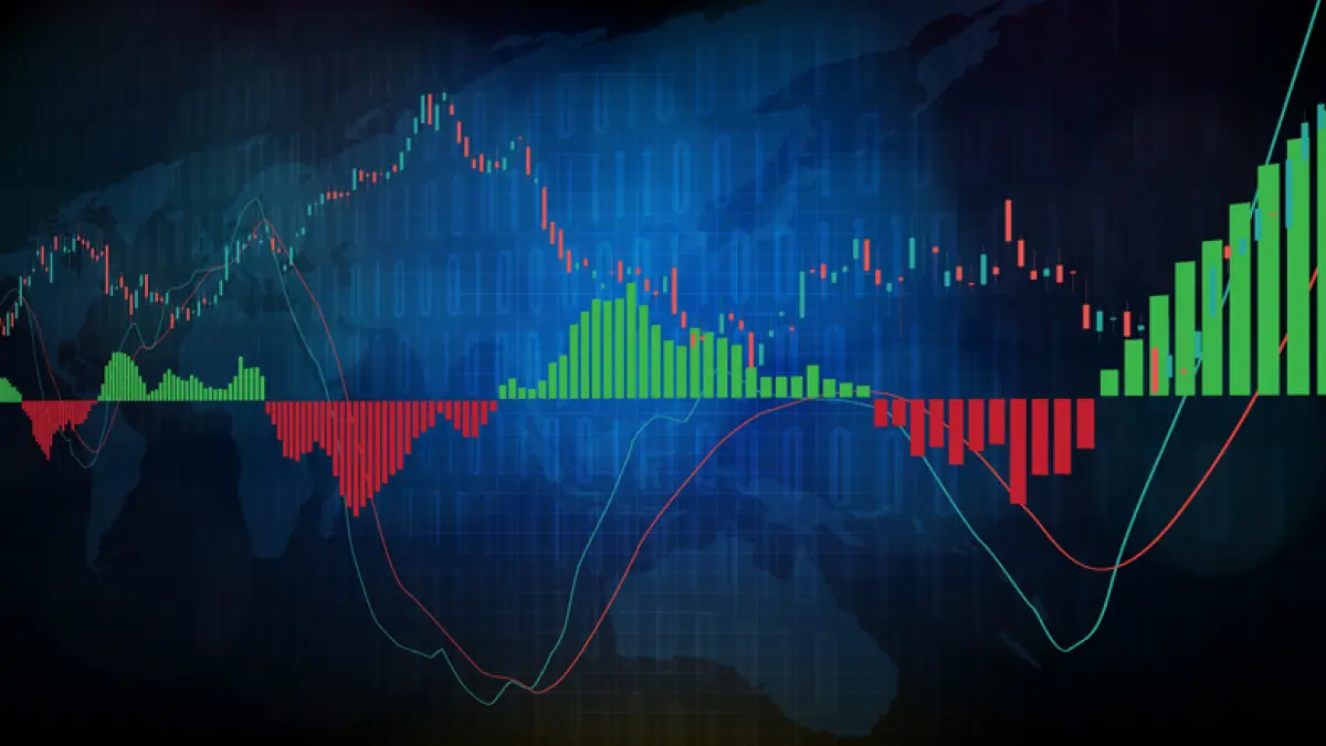 grpafica financiera con subidas y bajadas