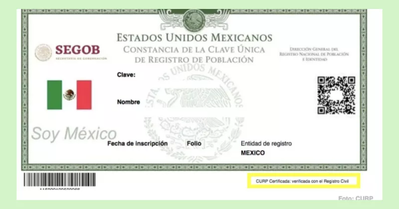CURP certificada por el registro civil: cómo sacarla gratis