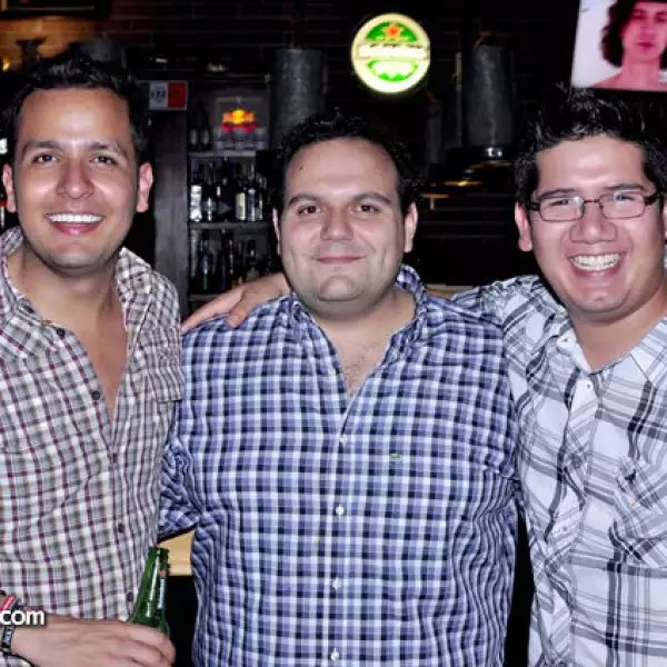 Alex Durán, Pepe Abaroa y Humberto Escareño