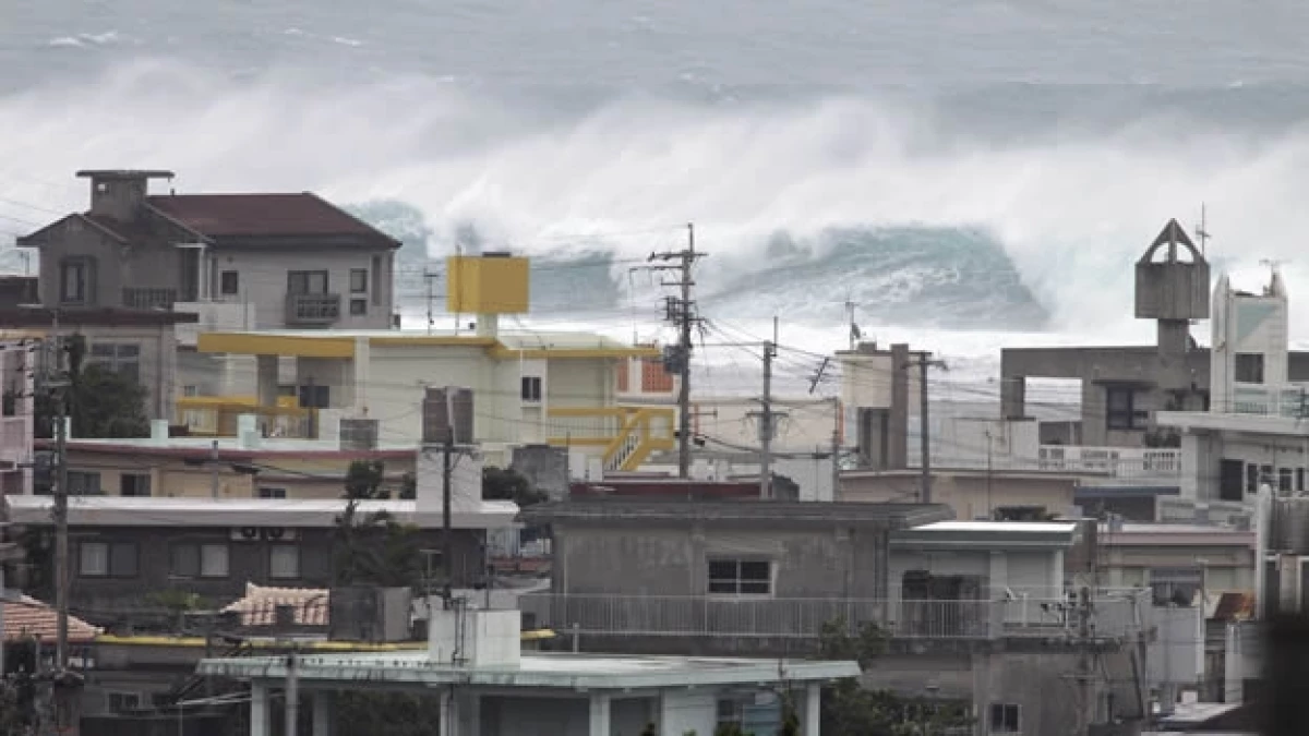 Japon tifón Vongfong