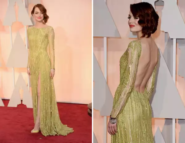 Emma Stone en Elie Saab.