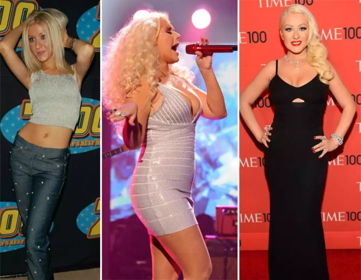 Christina Aguilera ha mostrado diferentes curvas durante años.