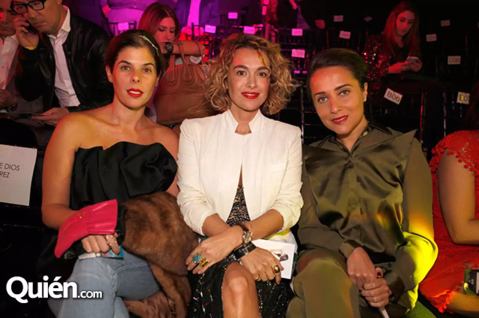 Esther Ramírez, Gabriela Romero y Natalia Esponda