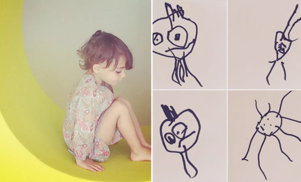 Olivia cumplió tres años el 19 de octubre pasado, pero ya ha comenzado a volverse cómplice de los lápices y el papel.