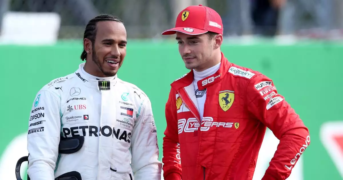 Lewis Hamilton y Charles Leclerc