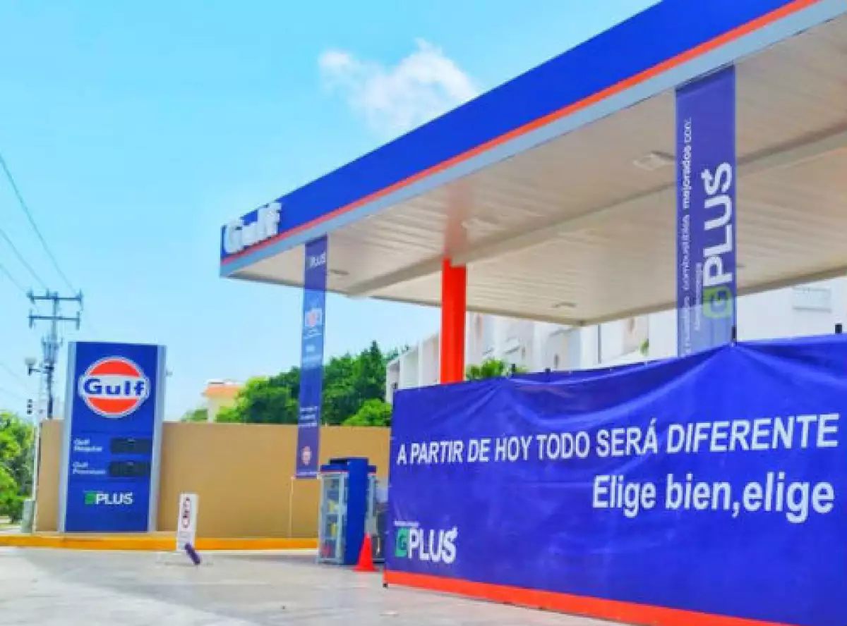 Gulf estaci�n de servicio en Quintana Roo