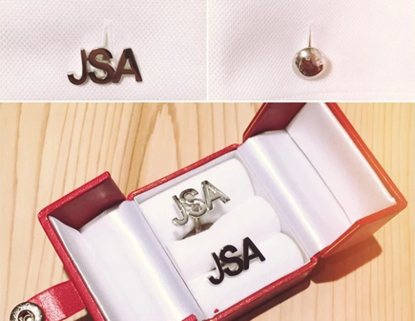 La firma de joyería Volü crea mancuernillas con las iniciales de tu papá en plata y chapa de oro.