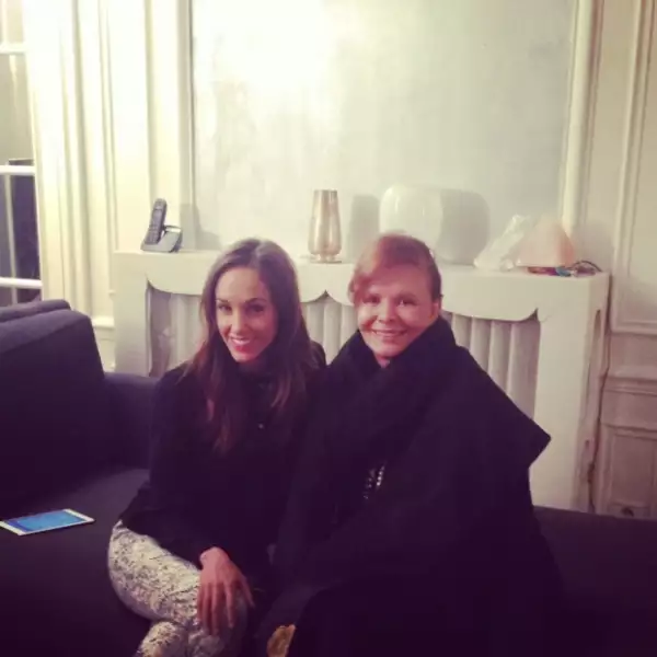 Oli junto a su madre la señora Olivia García Leyva.