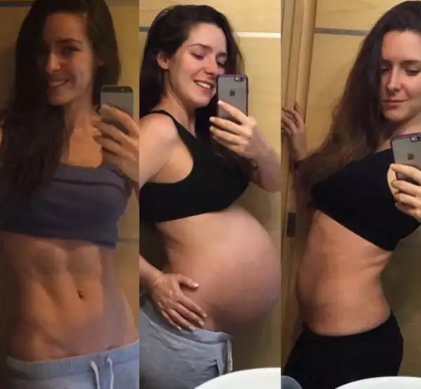 Antes, durante y después, la foto que demuestra el cambio de la actriz.