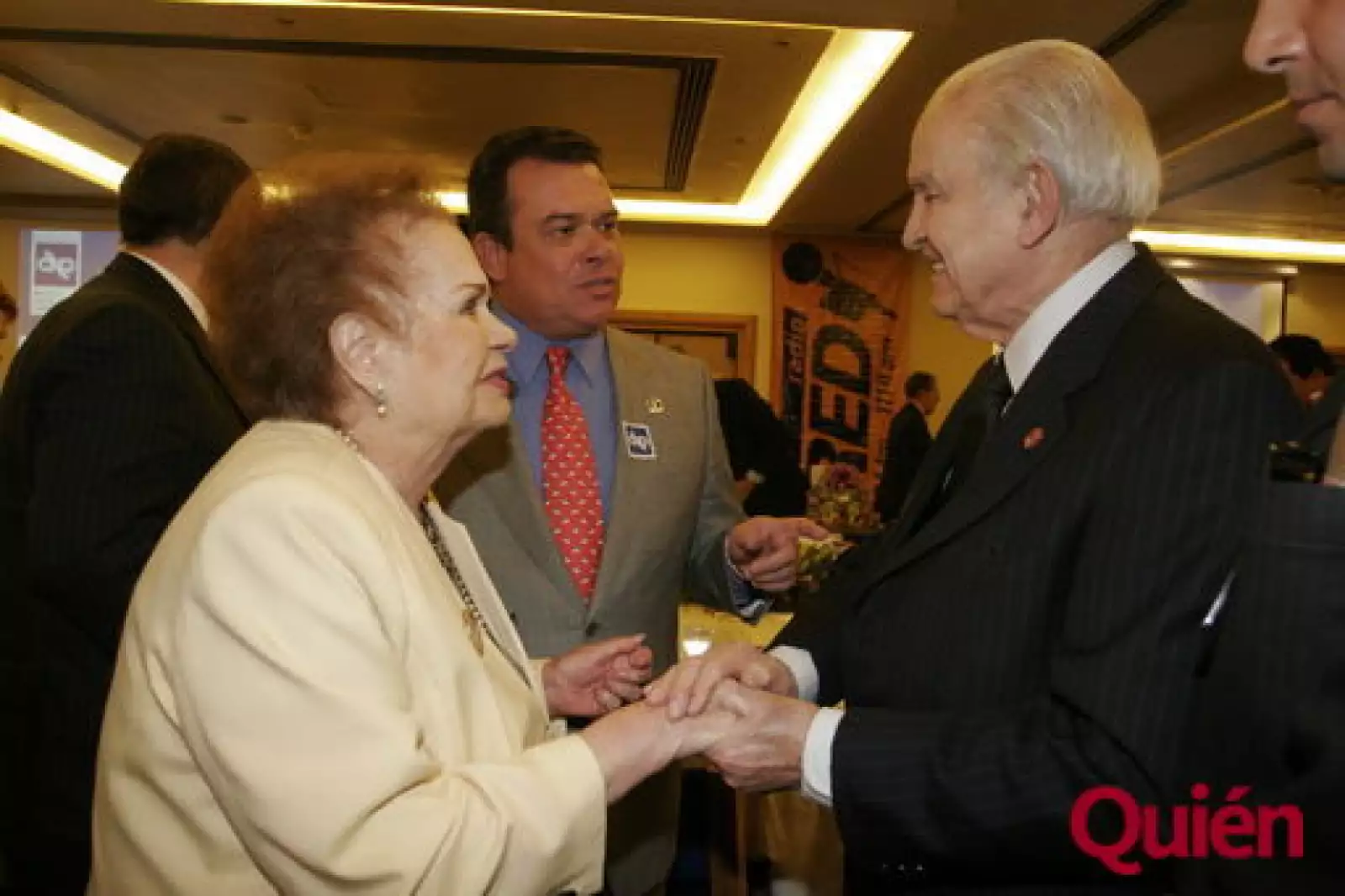 Esther Gómez, Carlos Aguirre, Lorenzo Servitje