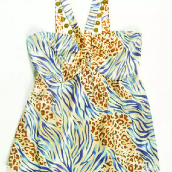 Blusa con estampado felino