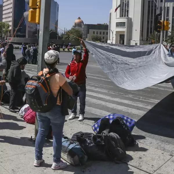 plantón CNTE Reforma 4