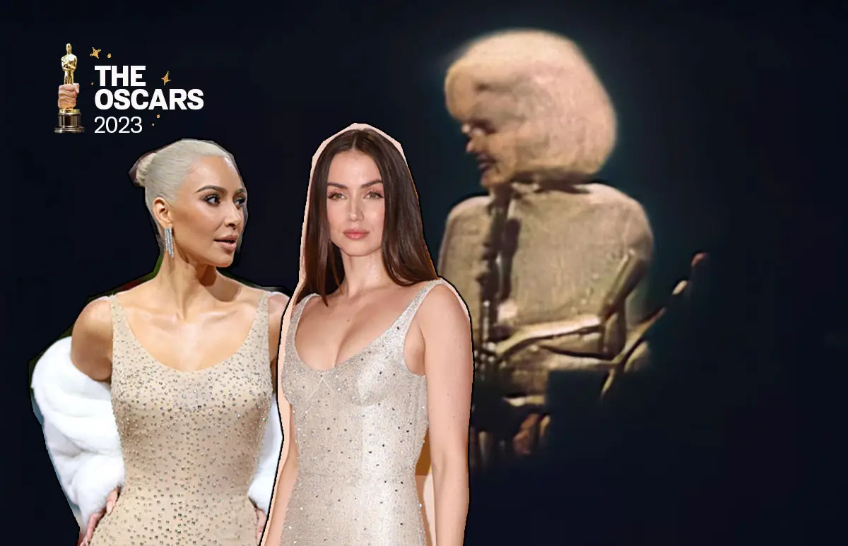 Ana de Armas hace un guiño al vestido de Marilyn que usó Kim Kardashian