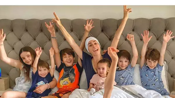 Inés Gómez Mont y sus hijos