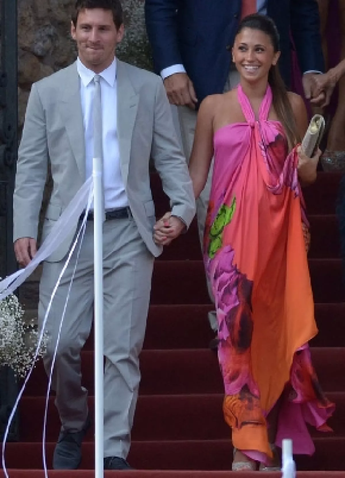 Messi y Antonella durante el embarazo.