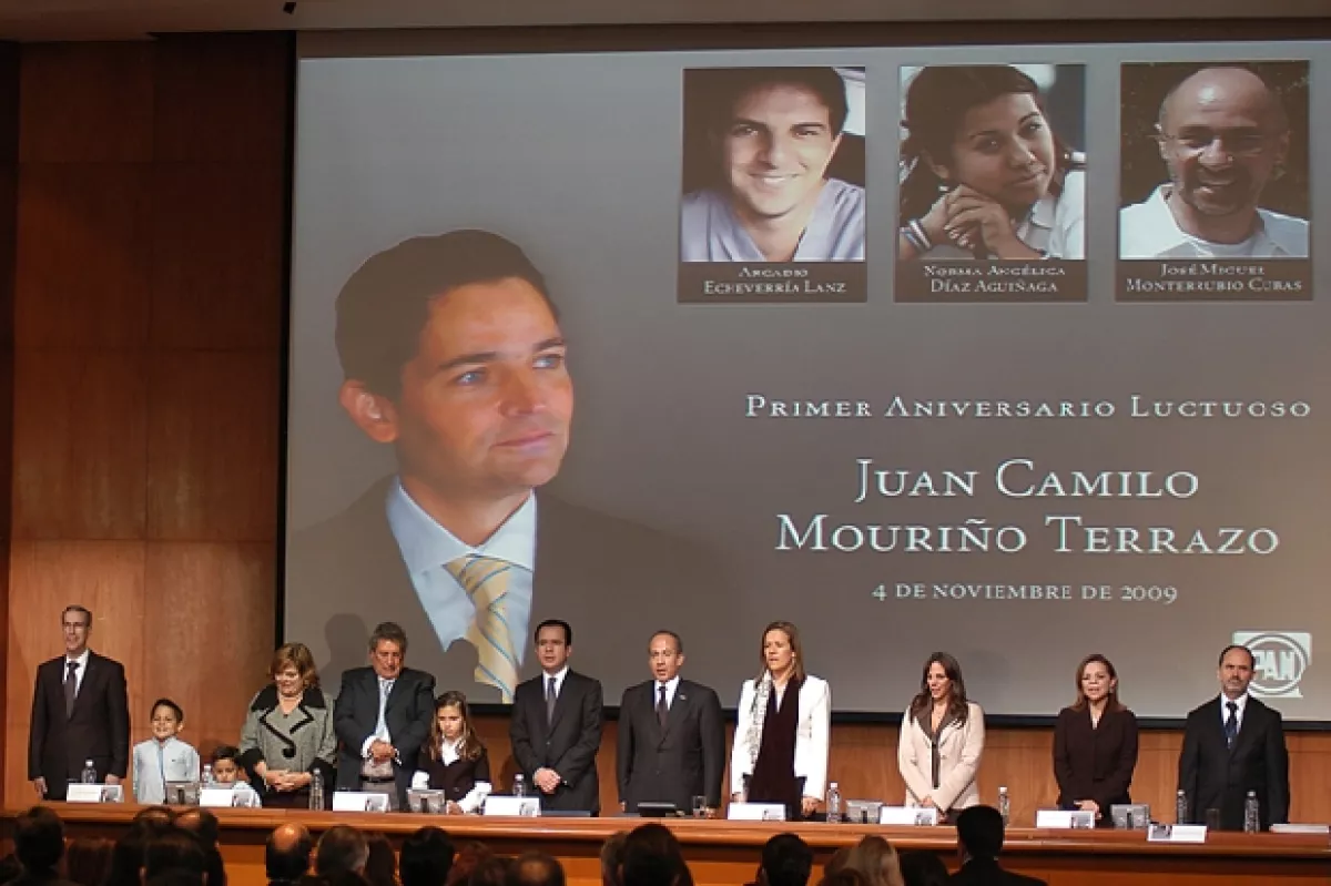 Homenaje en la sede del PAN capitalino.