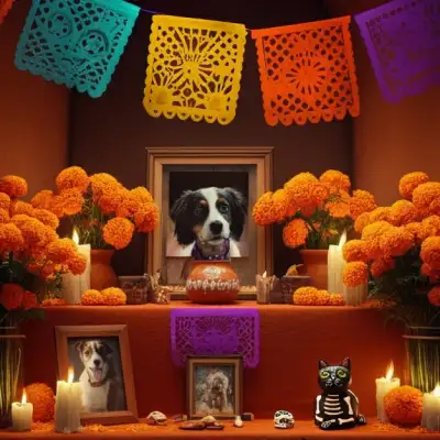 ¿Qué se pone en una ofrenda para mascotas? Estos elementos no deben faltar