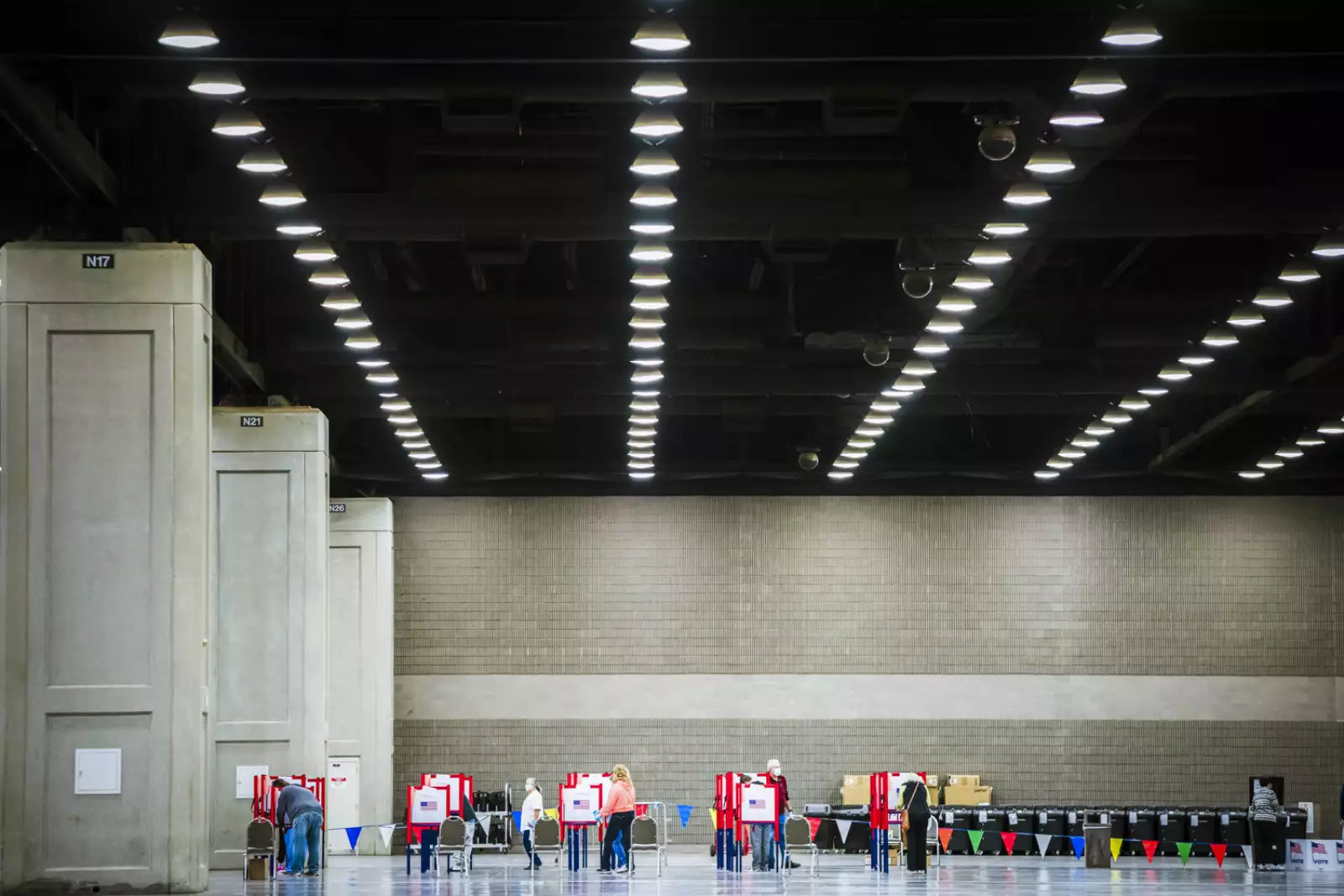 Across The U.S. Voters Flock To The Polls On Election Day