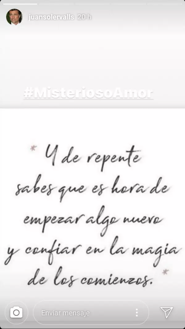 Mensaje de Juan Soler