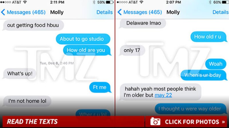 TMZ reveló parte de la conversación de Tyga con Molly.