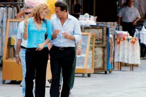 Aracely Arámbula y Luis Miguel fueron captados por primera vez juntos en 2005 mientras paseaban por Venecia.
