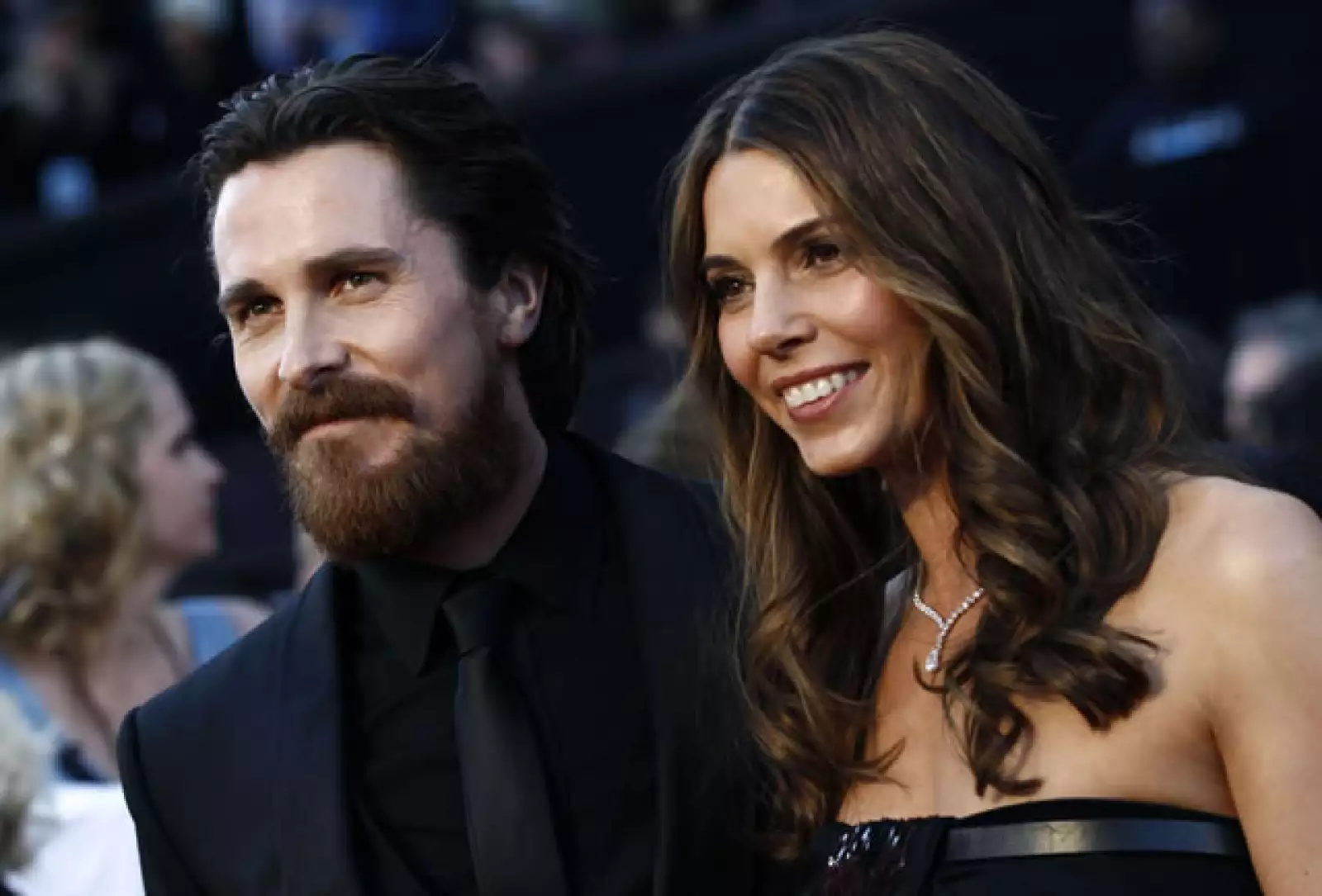 Christian Bale con su esposa, Sibi Blazic.