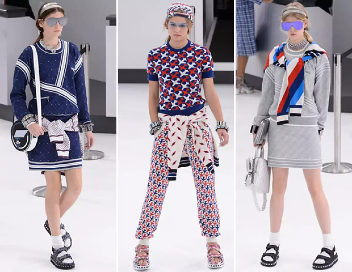 Las sudaderas tuvieron mucha presencia en el desfile de Chanel.