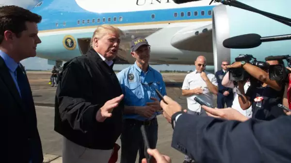 Donald Trump y el gobernador Rick Scott