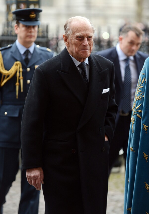Prince Phillip The Duke Of Edinburgh Arrives At Westminster Abbey Without The Queen For Commonwealth Day London.