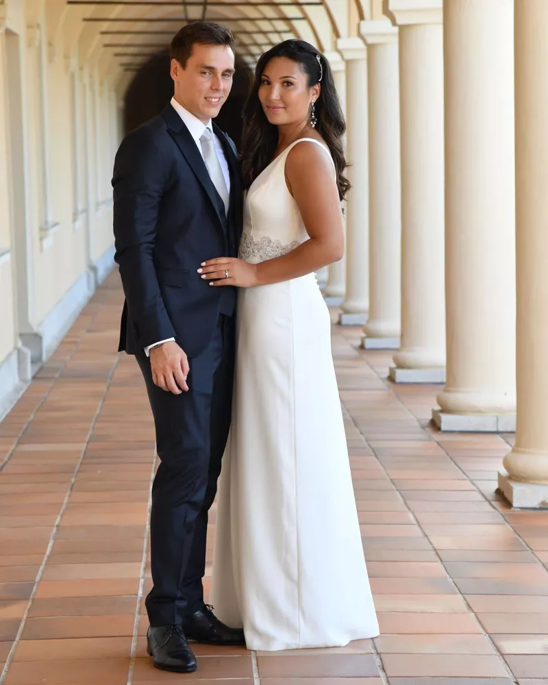 Louis Ducruet y Marie Chevallier 