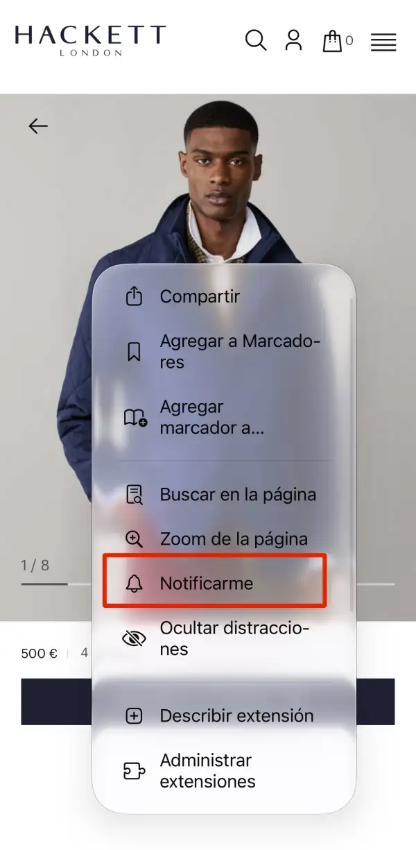 Notificarme es una de las nuevas funciones incluidas en iOS 27 para iPhone. La función te permite dar seguimiento a descuentos de productos y muchas otras posibilidades según lo que requiera el usuario.