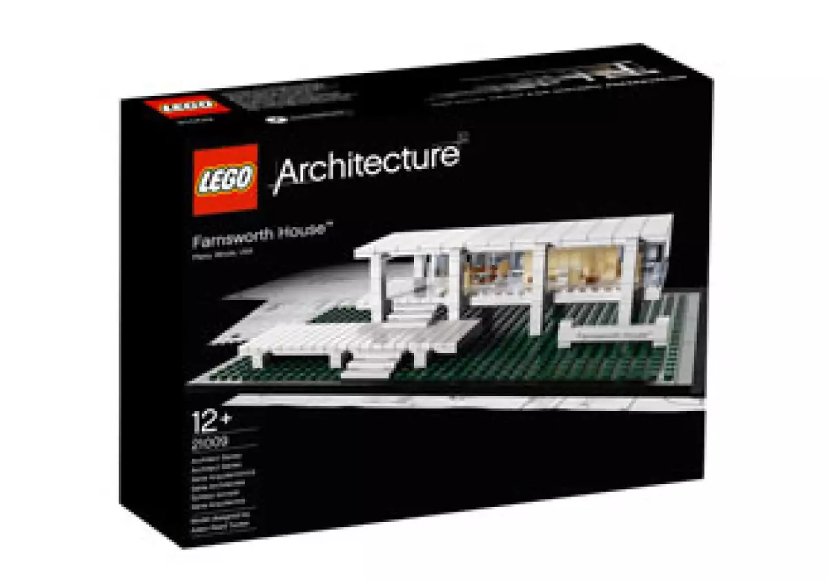 LEGO sacó al mercado un modelo de la Casa Farnsworth, obra maestra del ex director de la Bauhaus, Ludwig Mies van der Rohe. (Foto: Cortesía LEGO Group)