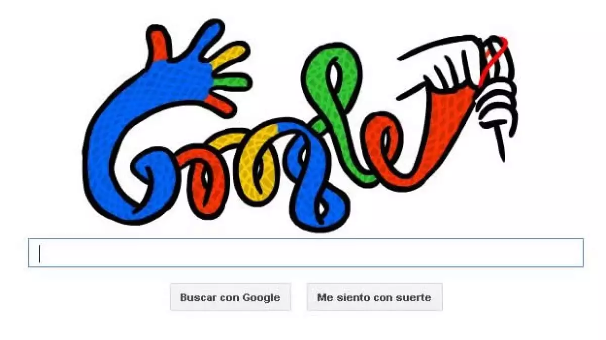 ´doodle' interactivo inicio solsticio de invierno hemisferio norte