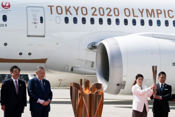 Tokyo 2020 Olympic Flame Arrives Japan