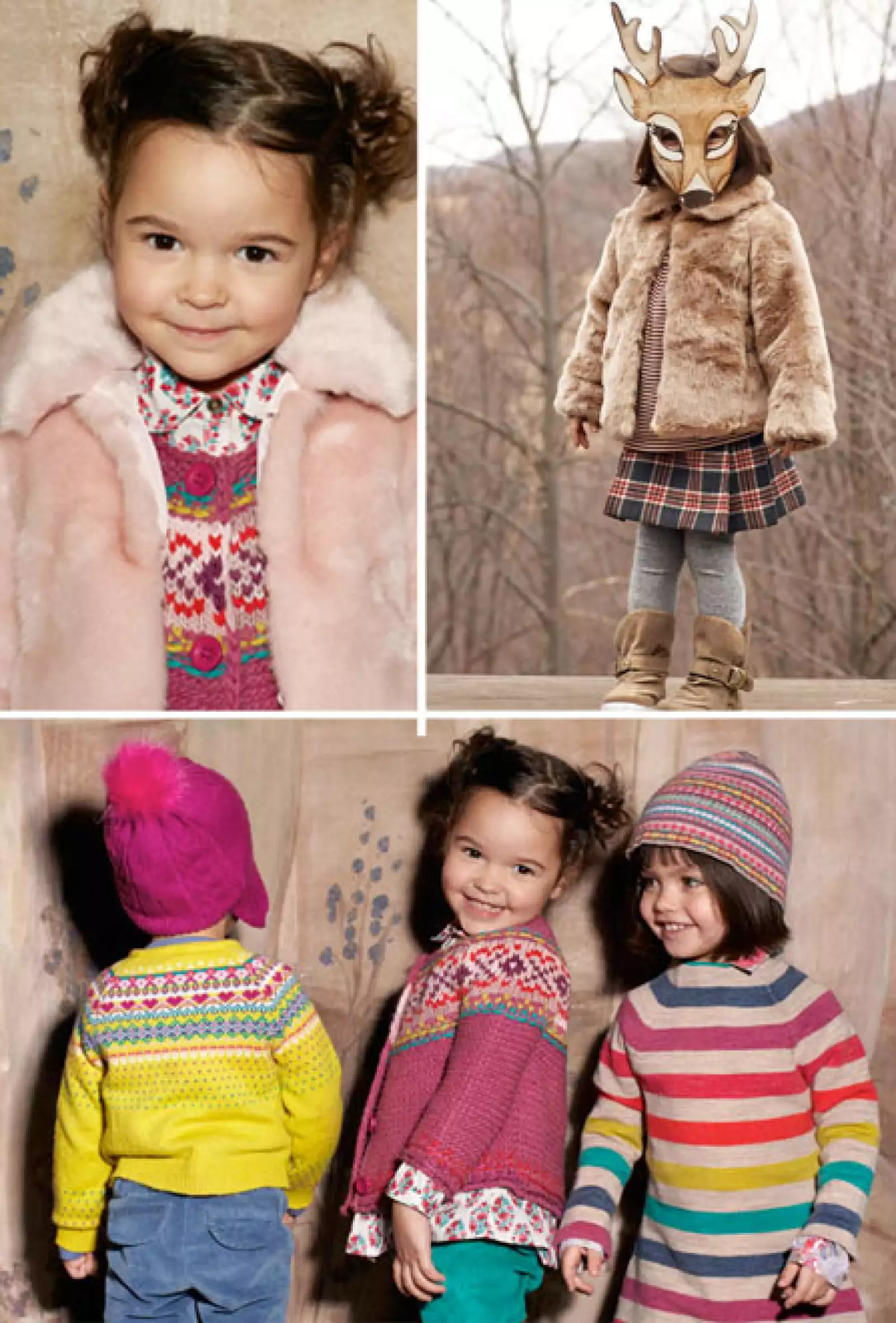 La colección de Benetton tiene muchos colores que hacen prendas divertidas para niños fashionistas.