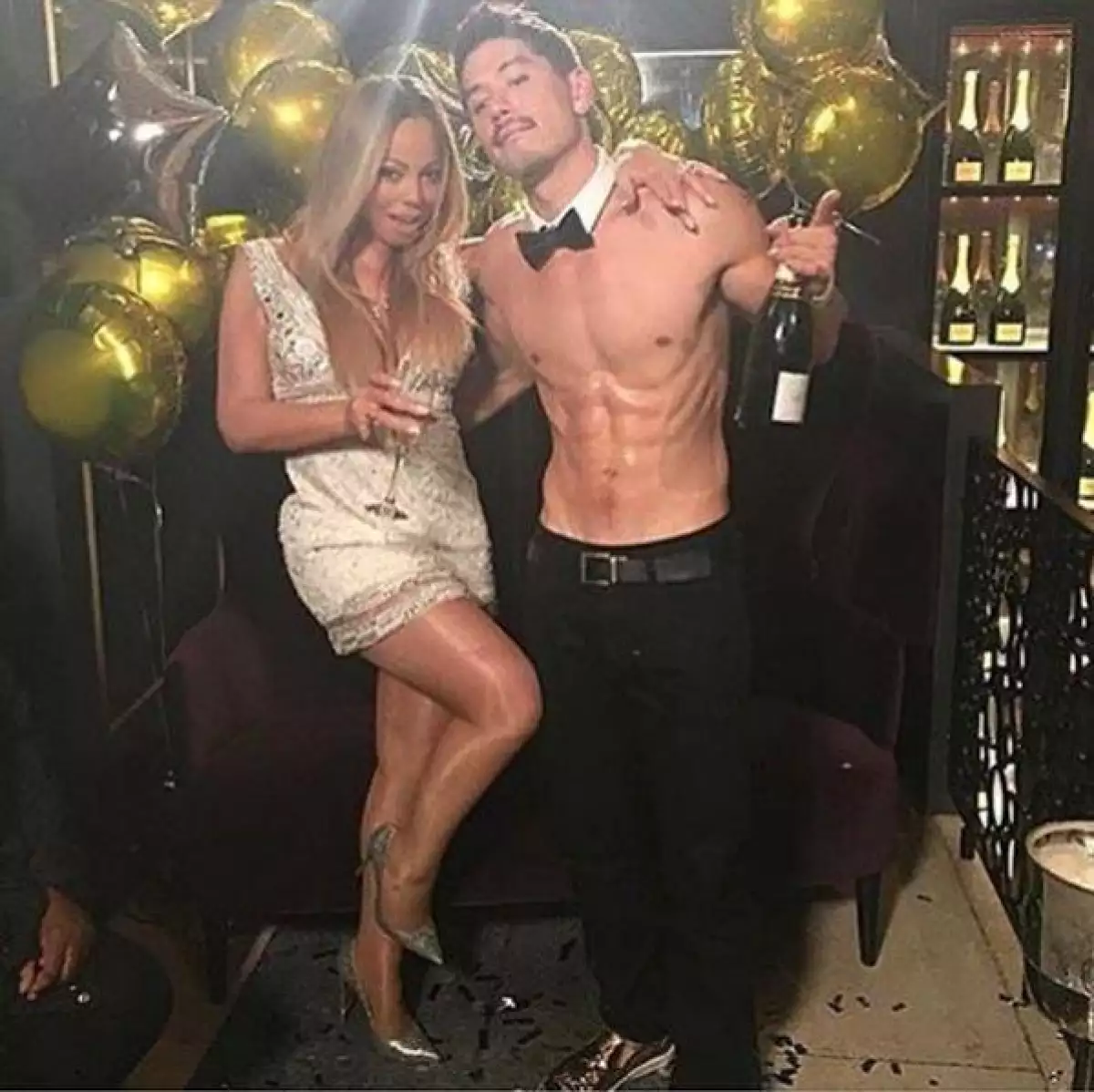 Mariah y el bailarín.