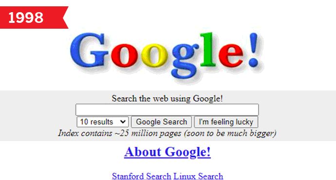 25º aniversario del nacimiento de google
