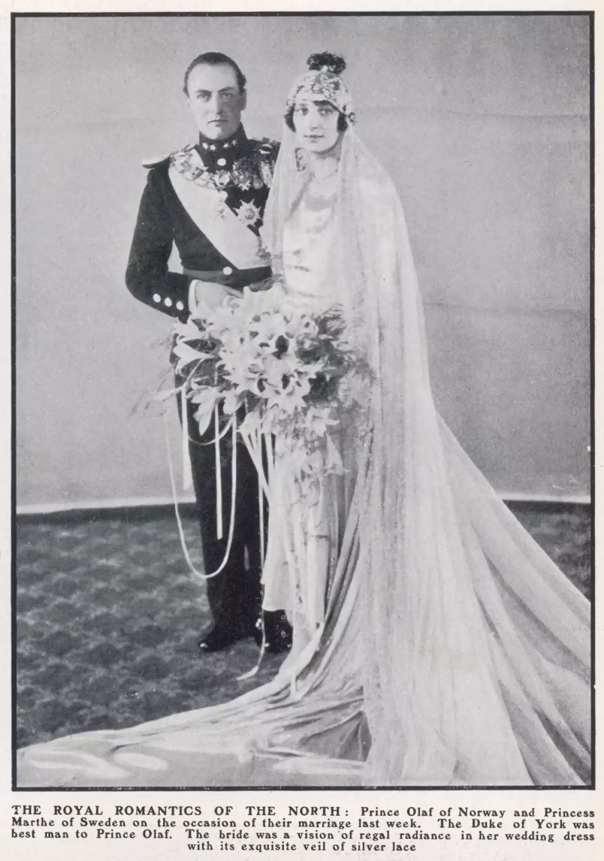 Príncipe Olaf de Noruega y la princesa Marta